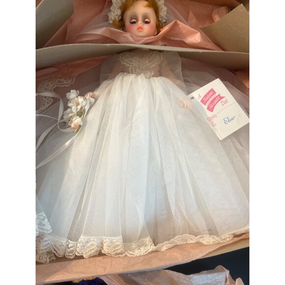 Vintage 1966 Madame Alexander Elise Bride Doll #1670 Original Box Estate Gown - Picture 3 of 7